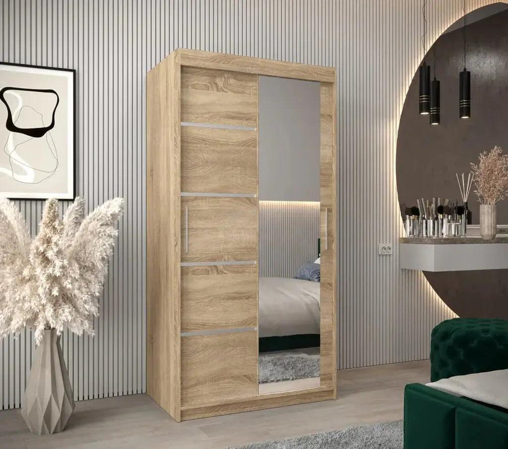 Brand new 100cm Slide Wardrobe - Sofaye