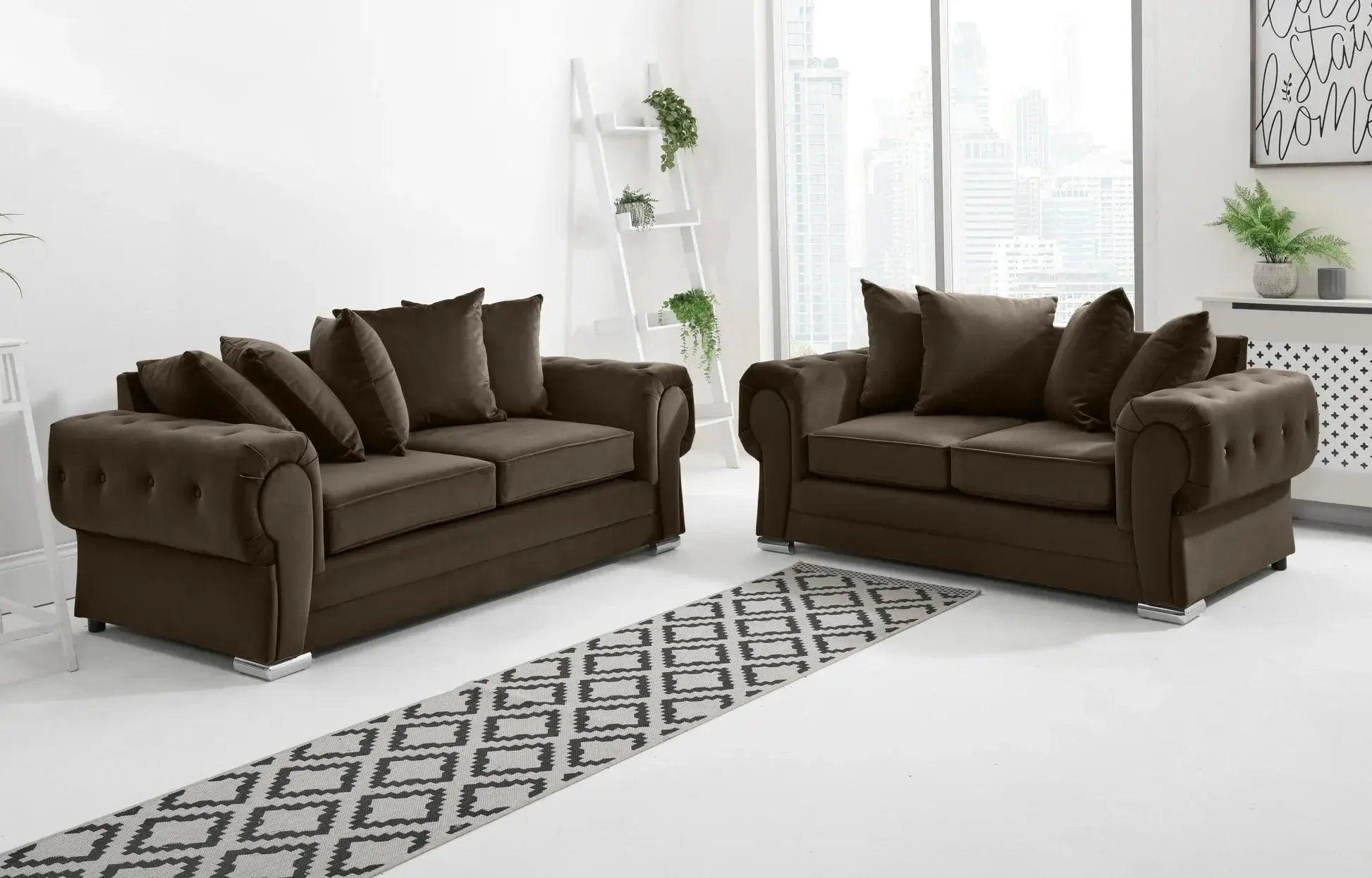 Brand New Verona 3+2 Seater Scatter Back Sofa - Sofaye